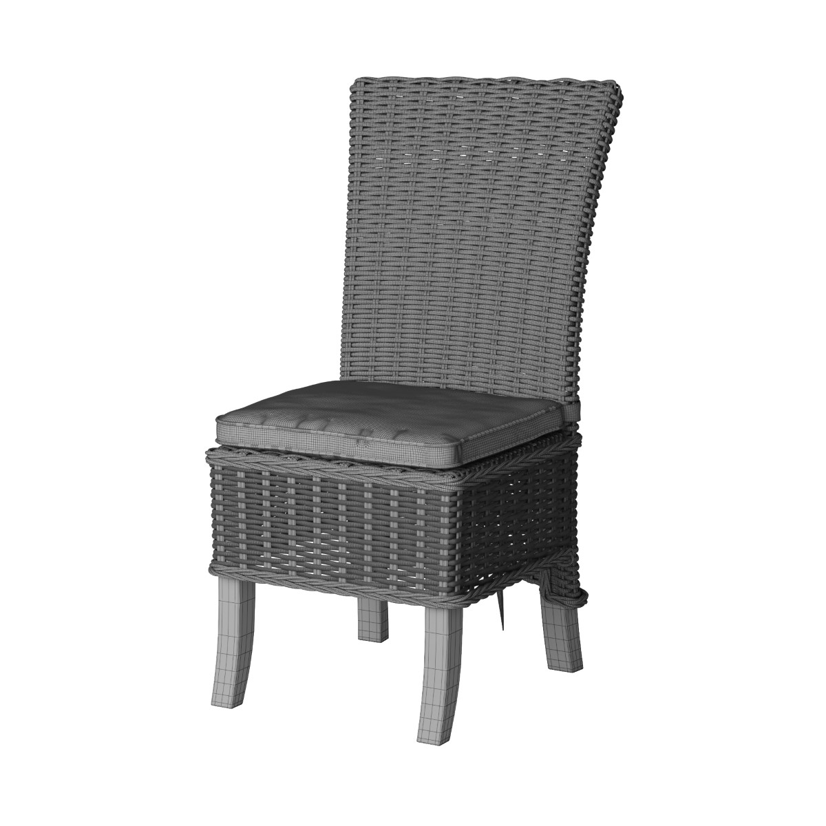 Rattan Chair_Wireframe